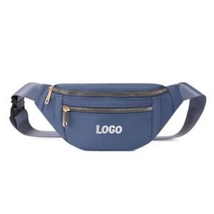 Riñonera Deportiva Azul Personalizada para Hombre y Mujer, Cinturón de Yoga, Bolso Cruzado para Pecho y Cintura, Bolsas de Fabricante - Product Image 1