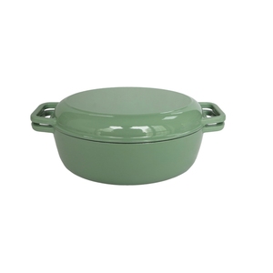 Casserole ovale en <span class=keywords><strong>fonte</strong></span> émaillée 2-en-1 avec couvercle grill - Product Image 1