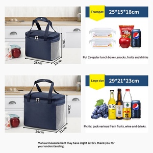 Borsa Termica Promozionale per Donne in Tessuto Oxford Impermeabile, Borsa Pranzo Isolata per Bambini, Borsa Termica Portatile con Logo - Product Image 2