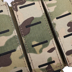 Pochette tactique triple pour chargeurs en nylon robuste 500D pour gilet porte-plaques - Product Image 4