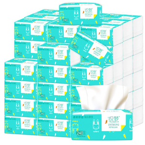 Zhimeng Facial <b>Tissue</b> 240 Sheets Per Box 4 Ply Thickened Wood Pulp Soft Clean Rabbit Design - Product Image 1