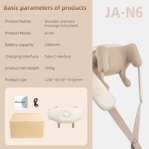 Shiatsu eletrônico Tecido Profundo Amassar Massagem Xale Pescoço Esfregando Portátil Mini Pescoço Massageador Com Calor Calmante - Product Image 6