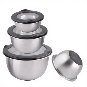 Cuenco con bloqueo Cuenco para mezclar Cuencos para mezclar de acero inoxidable - Product Image 1
