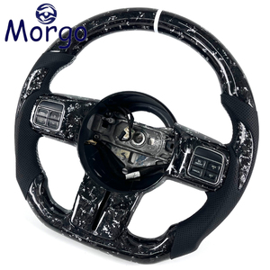 Volante Deportivo Personalizado de Fibra de Carbono Forjado Blanco para Jeep Wrangler JK <span class=keywords><strong>Rubicon</strong></span> 4x4 Sport Grand Cherokee SRT8 (2011-<span class=keywords><strong>2016</strong></span>) - Product Image 3