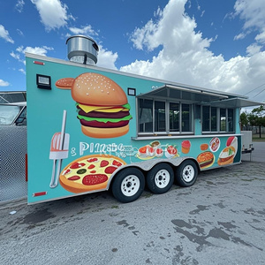 Chariot mobile durable pour hot-dogs avec fenêtre de concession, cuisine complète, camion-remorque pour aliments et café, boulangerie - Product Image 1