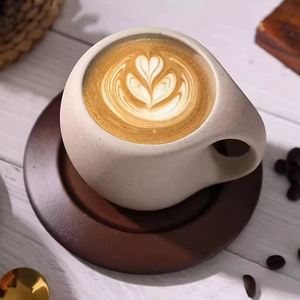 ชุดแก้วกาแฟเซรามิกพร้อมจานรองลายการ์ตูน ความจุ 250 มล. ใช้กับเครื่องล้างจานและไมโครเวฟได้ พร้อมถาดและช้อน เหมาะสำหรับงานปาร์ตี้ ปรับแต่งได้ - Product Image 3