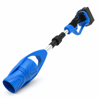 Souffleur de feuilles sans fil sans balais de qualité industrielle 400W, puissant, portatif, électrique, avec poignée pliable, pour jardin, neige et dépoussiérage