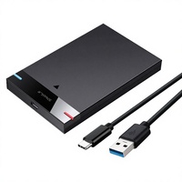 Boîtier de disque dur externe 6 To, 2,5 pouces, pour SSD, avec interfaces USB 3.1 et SATA, Plug and Play, boîtier de disque dur HDD