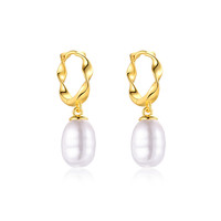 Boucles d'oreilles créoles classiques en argent 925 avec étoile à quatre branches pour femme