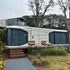 Case prefabbricate di fascia alta moderne realizzate in Cina sotto <span class=keywords><strong>forma</strong></span> di capsule spaziali mobili in acciaio zincato portatili - Product Image 2