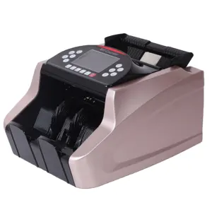 FJ-2832 New design hot sale multi currency super market bill counter counting machine sliver color with LCD display