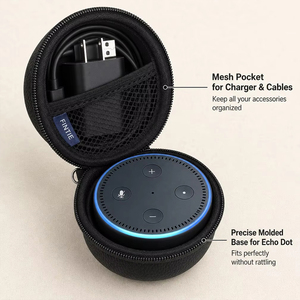 Storage Bag for <strong>Echo</strong> Dot 1st and <strong>2nd</strong> <strong>Generation</strong> Speakers , Custom Hard-shell EVA Carrying case for protection Against Bumps - Product Image 5