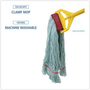 Serpillère EchoMop Large Blue Wet-Headed Synthetic/Cotton Boardwalk 1400LEA - Product Image 3