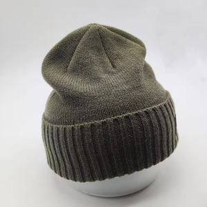 Wholesale Custom Embroidered Logo Beanie Cap Luxury Knitted Warm Pullover <b>Hat</b> High Quality Outdoor Winter Headwear - Product Image 4