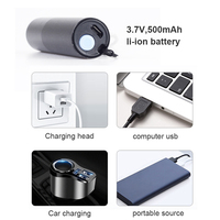 Mini Daya Tinggi 100 Lumen USB Senter LED Saku Pintar Portabel Aluminium Isi Ulang dengan 3 Mode Lampu