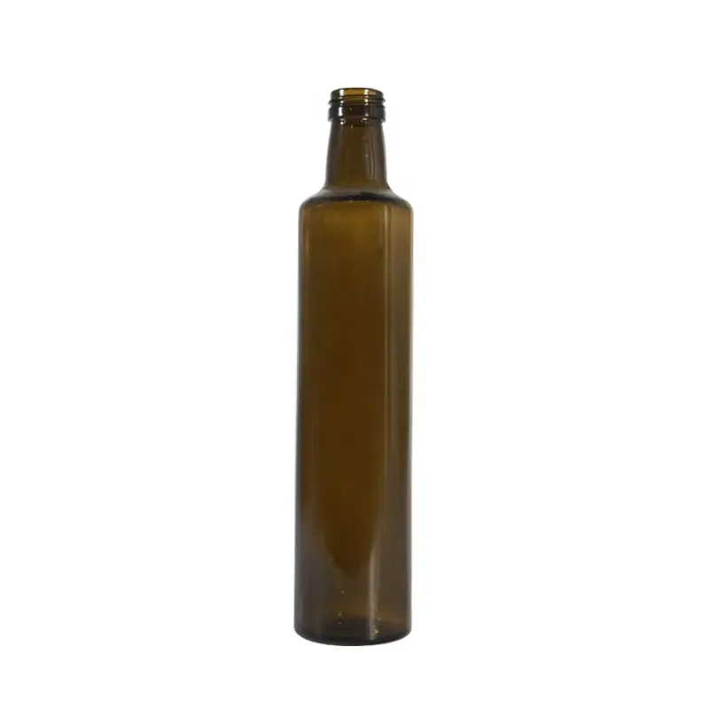 2024 nuovo modello ambra in vetro 16oz bottiglia di olio d'oliva bottiglia di olio per cucina