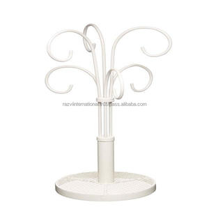 Fancy Design 3-Tier White Powder Coated <b>Mug</b> <b>Stand</b> Stylish Storage Holders & Racks - Product Image 6
