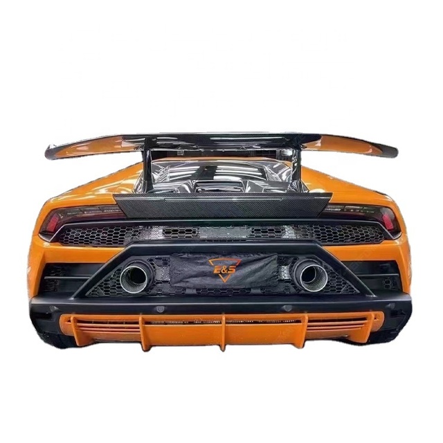 Exterior Tuning P Style Spoiler Car Accessories for Lamborghini LP610 Carbon Fiber Rear Bumper Wing Car Auto Parts
