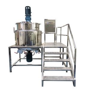 電気304ステンレスダブルジャケット加熱混合タンク機械ホモジナイザーミキサー化粧品 - Product Image 6