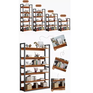 Modern Metal Home Furniture Wall Book Shelf Corner <strong>Long</strong> Wall Living Room Wrought Iron <strong>Bookshelf</strong> - Product Image 5