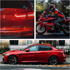 Película metálica líquida roja Aurora <span class=keywords><strong>de</strong></span> <span class=keywords><strong>fibra</strong></span> <span class=keywords><strong>de</strong></span> <span class=keywords><strong>carbono</strong></span> al por mayor para coche, material <span class=keywords><strong>de</strong></span> PVC duradero resistente al brillo, <span class=keywords><strong>vinilo</strong></span> antiarañazos para carrocería - Product Image 3