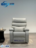 Fauteuil de relaxation manuel multifonctionnel réglable en cuir avec structure métallique moderne pour extérieur, en forme de L, anti-griffures pour chat