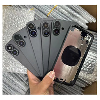 Kaca Belakang Baterai untuk iPhone 11 Konversi ke Casing Belakang iPhone 16 Konversi Casing Ponsel untuk iPhone 16