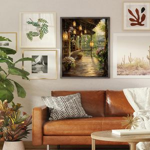 Kits de peinture par numéros personnalisés DIY SONGWOO ART Cottagecore pour décoration de maison, cadeau d'anniversaire, porche de jardin - Product Image 2