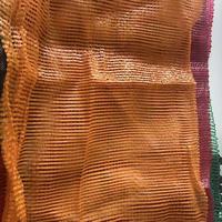 Sac en filet tubulaire circulaire rond en polypropylène PP PE HDPE en plastique poly polyester, tissé en rouleau, réutilisable avec logo d'étiquette