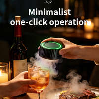 Kit de fumage de vin électrique portable et automatique, infuseur de fumée froide moderne pour cocktails, appareil de fumage pour bar, mélangeur de boissons pour bar à domicile et fêtes