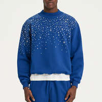 Sweat-shirt Homme Oversize Col Rond en Coton Lourd 100% Personnalisable avec Logo Brodé – Vente en Gros OEM Automne