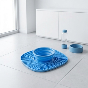 Neu Eingetroffene Multifunktionale Tragbare Quadratische Silikonschüsseln für Kleintiere, Katzen & Hunde - Für Innen-/Außen-/Reisegebrauch - Product Image 3