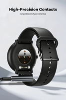 Montre connectée sport Type-C N52 avec charge magnétique rapide, sortie AC, protection OTP, adaptateur USB C vers USB neuf pour ordinateur portable et LED