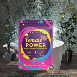 Cápsulas de Superalimentos Sin Gluten y Altos en Fibra para la Vitalidad Femenina, Equilibrio Hormonal y Energía, Marca Privada OEM, Certificación GMP - Product Image 3