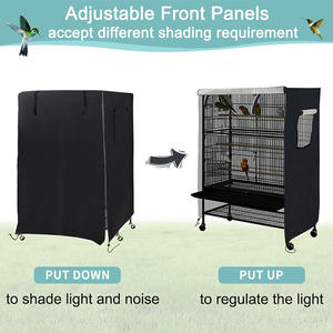 ผ้าคลุมกรงนกแบบปรับได้ ใช้ได้กับกรง 3 ชั้นส่วนใหญ่ วัสดุซักได้ กันน้ำ กันลม ใช้ได้ทั้งภายในและภายนอกอาคาร - Product Image 5