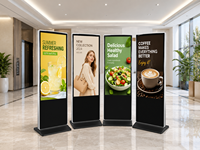 Pantalla LCD Vertical de 65 Pulgadas para Kiosco, Señalización Digital para Interiores, para Tiendas Minoristas, Metro, Aeropuertos, Publicidad