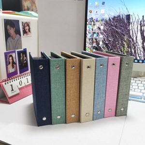Álbum de Fotos de Hojas Sueltas con Cubierta de Lino de 3/5 Pulgadas y 100 Bolsillos para <span class=keywords><strong>Instax</strong></span> <span class=keywords><strong>Mini</strong></span>, Boletos de Cine y Tarjetas Coleccionables - Product Image 2