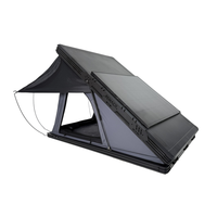 Tente de toit rigide triangulaire en aluminium pour 4x4, tout-terrain, quatre saisons, 2-3 personnes, imperméable, semi-automatique