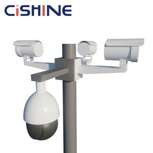 Soporte de Montaje de Acero Inoxidable <span class=keywords><strong>para</strong></span> Cámara de Seguridad CCTV, Redondo, Cónico, Galvanizado, <span class=keywords><strong>para</strong></span> Exteriores, Ajustable <span class=keywords><strong>para</strong></span> Poste de Luz de Calle - Product Image 4