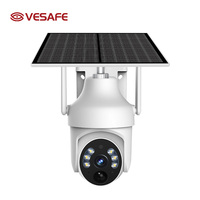 VESAFE Panneau solaire miniature léger 6W facile à installer pour caméras de sécurité, panneau solaire sans fil étanche, support de charge solaire