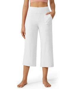 Vente en gros <span class=keywords><strong>de</strong></span> pantalons <span class=keywords><strong>de</strong></span> survêtement baggy taille haute pour femmes pantalons <span class=keywords><strong>de</strong></span> jogging amples pantalons capris respirants pour femmes - Product Image 6