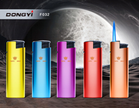Briquet à gaz électrique rechargeable en métal Dongyi 2025 OEM, vente en gros, pour cigares, avec logo personnalisé