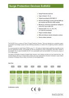 Dispositifs de protection contre les surtensions de la série Noark Ex9UE2 T2 avec une tension nominale maximale de 440V CE