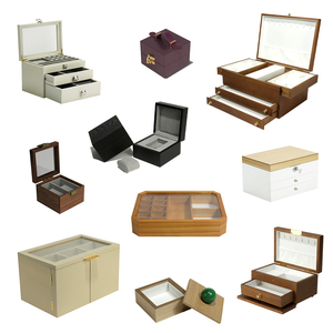 صناديق خشبية مع غطاء ذاكرة للحرف اليدوية للخياطة والتذكارات منظم تخزين خشبي سهل الاستخدام صناديق خشبية للمجوهرات - Product Image 3