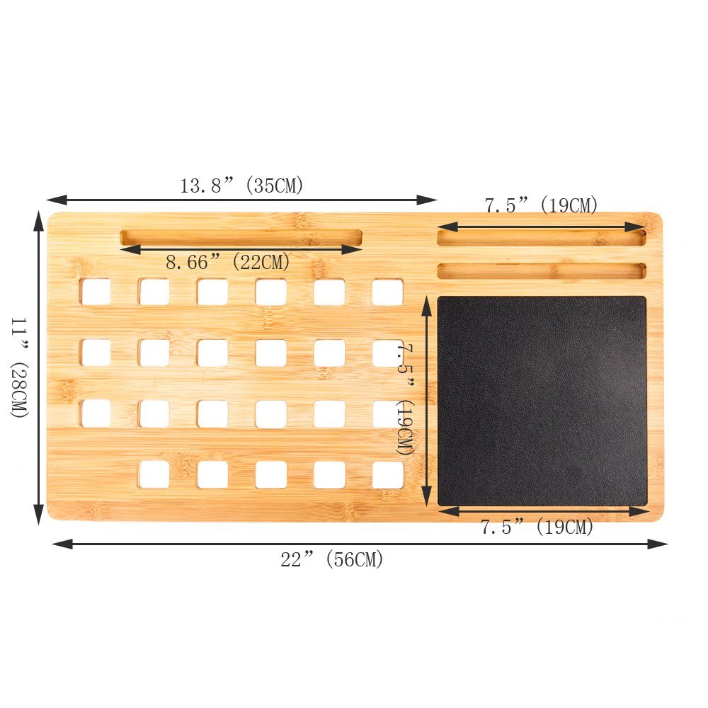 Wholesale Laptop Cooler Bamboo Lap Desk Wood Laptop Cooling Pad