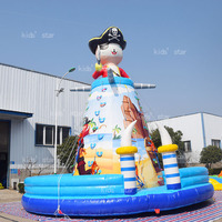 Mur d'escalade gonflable géant personnalisé pour l'extérieur, en PVC écologique, capacité de 1000 kg, pour parc d'attractions et aire de jeux