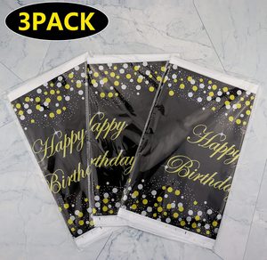 Nappe jetable en plastique PE, 10 pièces, couverture de <span class=keywords><strong>Table</strong></span> d'anniversaire, décoration de fête, vente en gros - Product Image 6