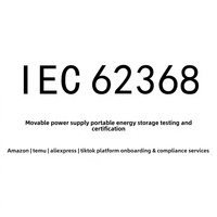 Batterie externe certifiée UL62368 et IEC62368, compatible avec la vérification TIC d'Amazon, disponible sur AliExpress, SHEIN et TK