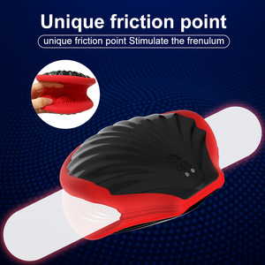 Male Shell Trainer Glans Masturbator Airplane Cup Exerciser <b>Vibrating</b> Soft Pocket Size Adult Toys IPX5 Waterproof Real Sex Feel - Product Image 4