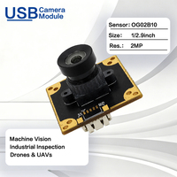 Módulo de Cámara USB de 2MP con Obturador Global, Sensor OG02B10, 1600x1300, Alta Velocidad 60fps, Mini Cámara UVC para Robot SLAM y AR/VR